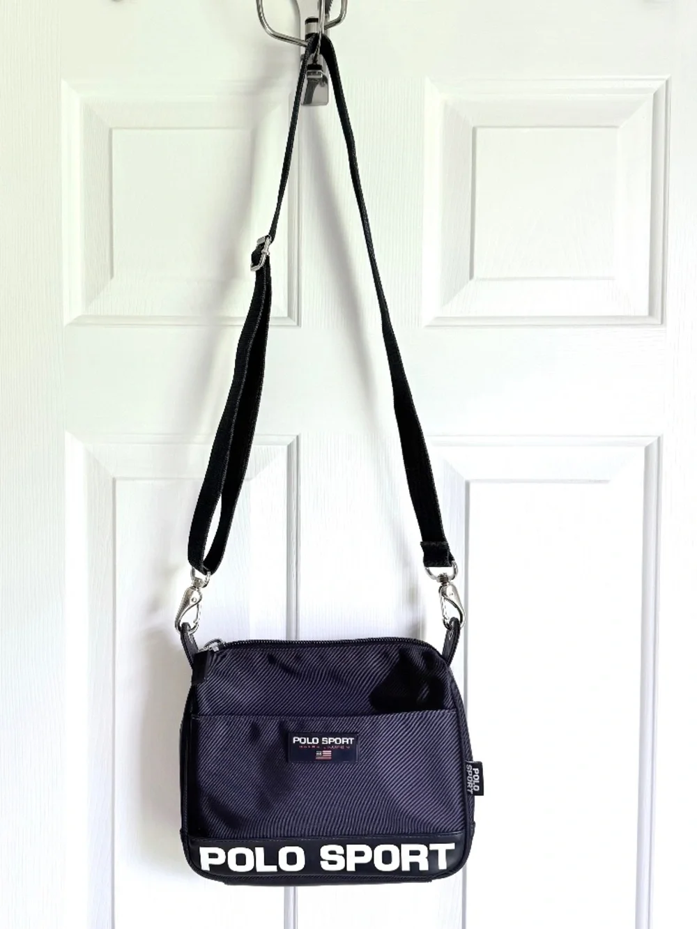 Vintage Polo Sport Ralph Lauren Dark Navy Nylon Crossbody Bag